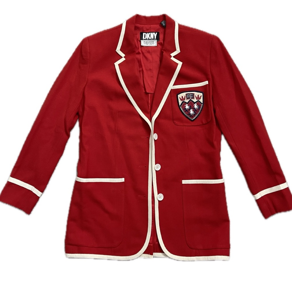 Vintage DKNY Berfdorf Goodman red blazer Women’s Small